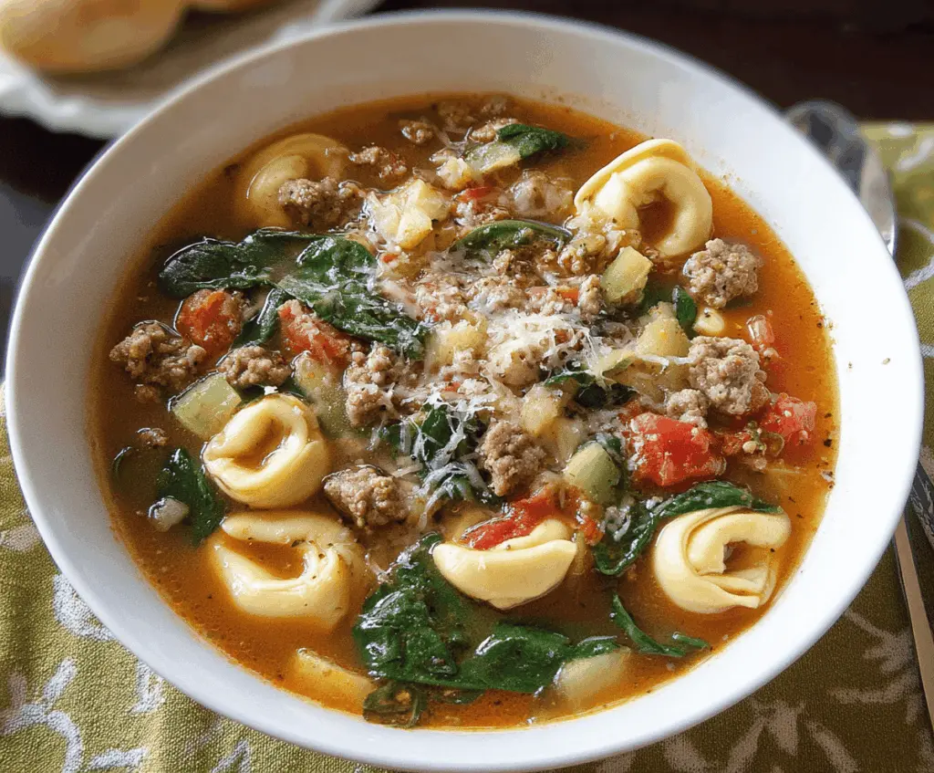 Sausage Tortellini Soup
